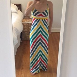 Striped maxi dress